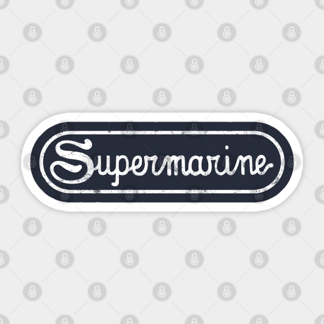 Supermarine Logo Sticker by 909 Apparel